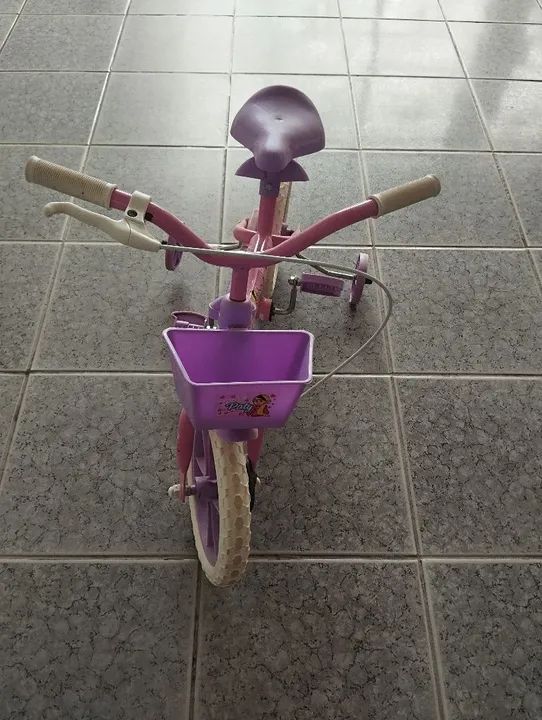 Bicicleta Infantil Rosa - Baby - 12 Polegadas - Foto 3