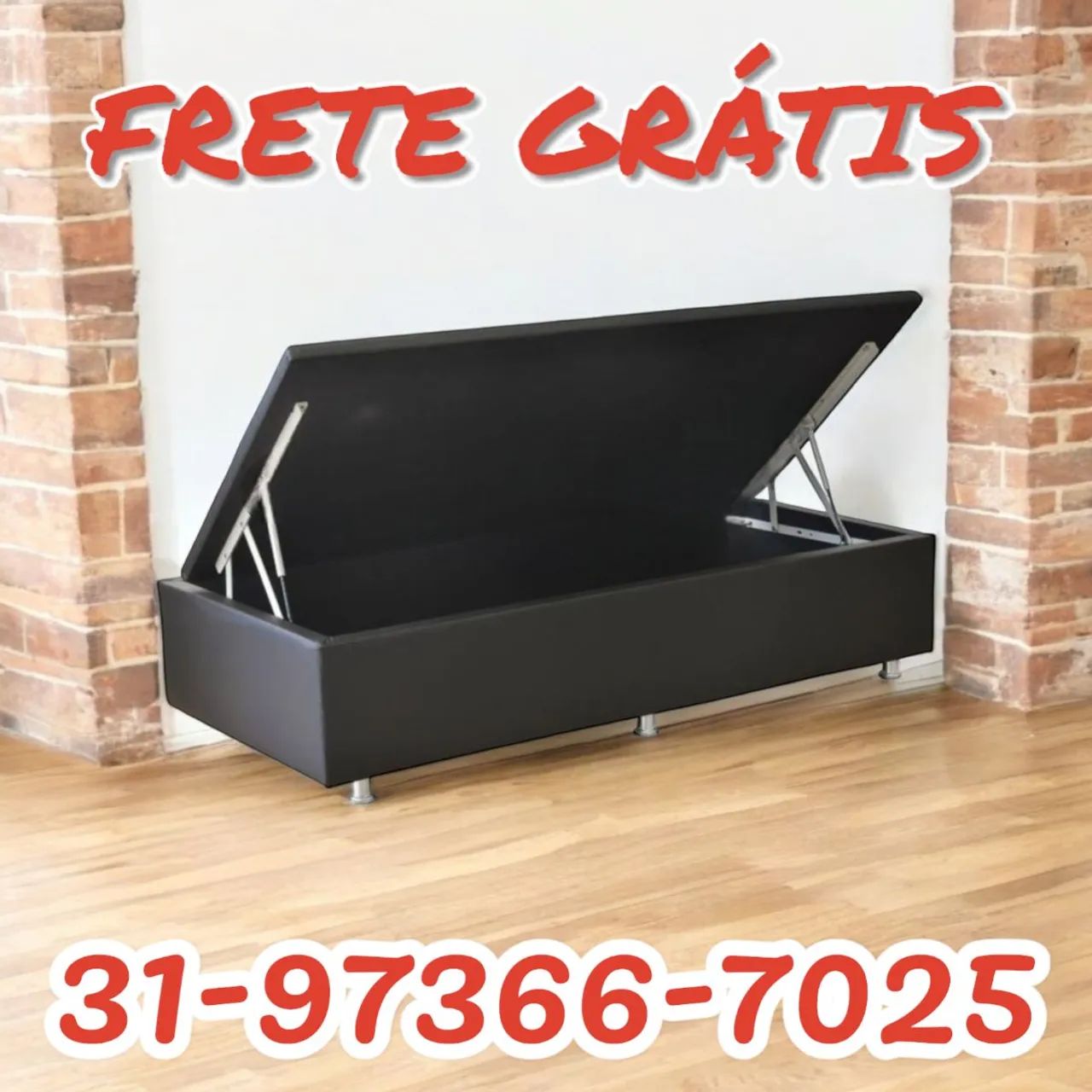 CAMA BOX SOLTEIRO BAÚ / DIRETO DA FÁBRICA 