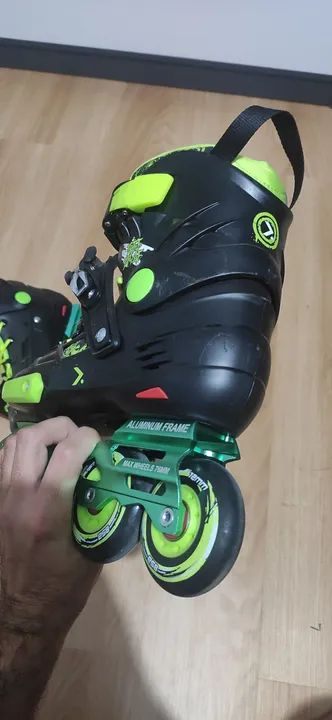 Patins Oxer Freestyle Inline Slalom Com Abec 9 Tamanho 34 - Foto 3