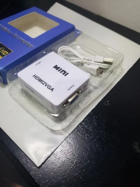 Conversor HDMI para VGA 1080P Full HD Perfeito Entrego - Foto 2
