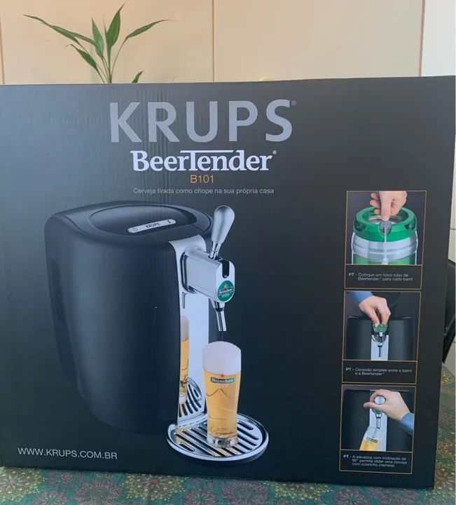Chopeira Krups Heineken B101 Preto Por 5L - Foto 4