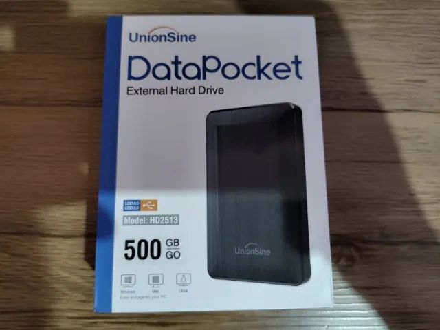 HD Externo 500gb UnionSine Usb 3.0 (Ps4/Xbox One/Serie S e X) NOVO - Aceito cartão / pix.