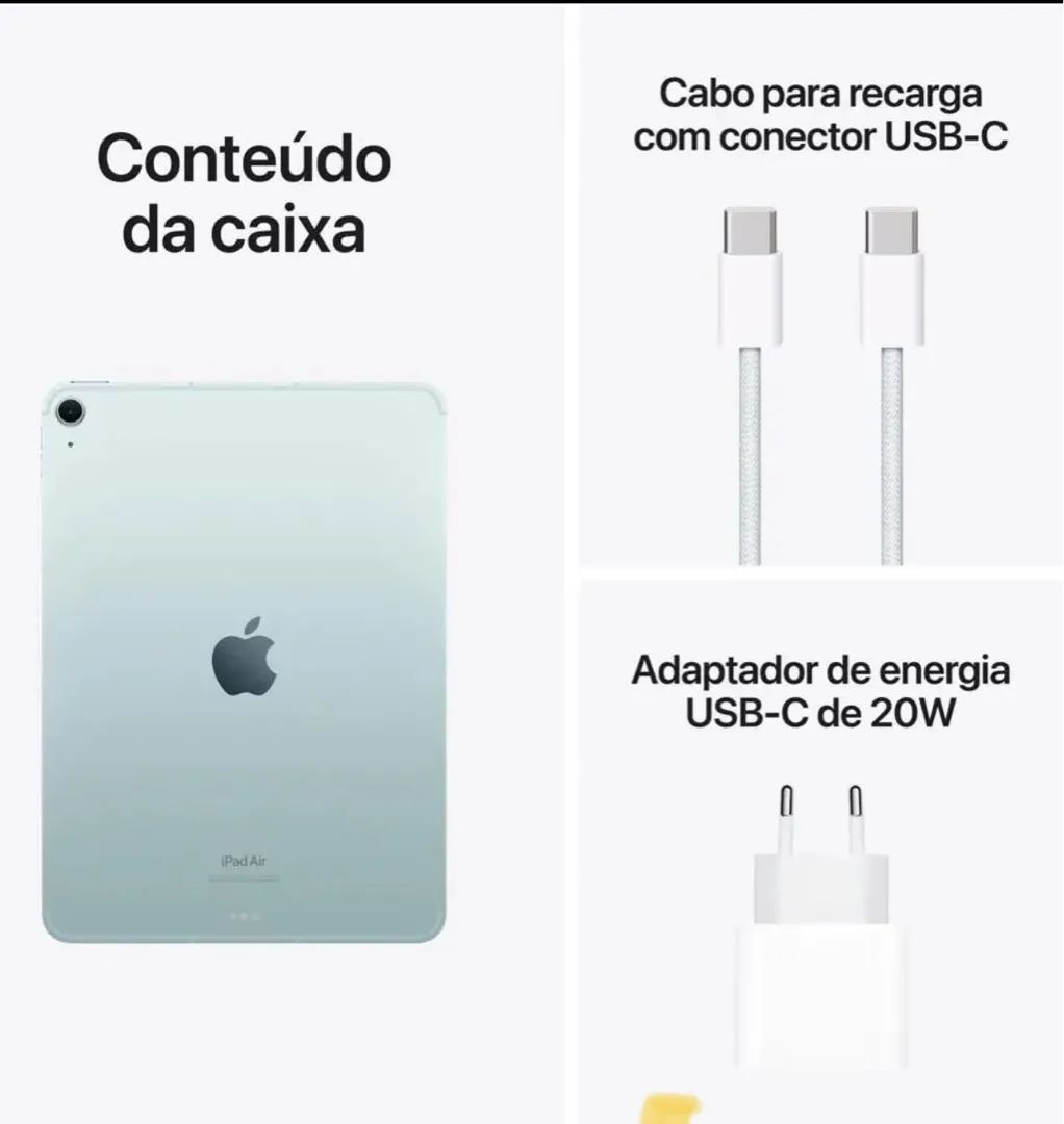 Ipad Air 6 M2 256GB Cel+wifi Azul 2024 - Foto 4