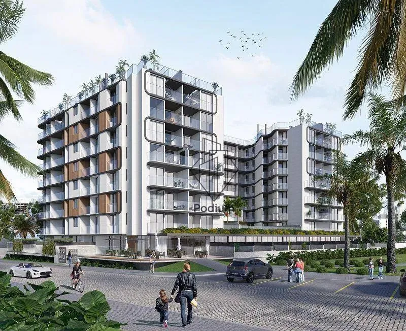 Flats Studio térreo com área privativa a beira mar da praia de Intermares - FL0548