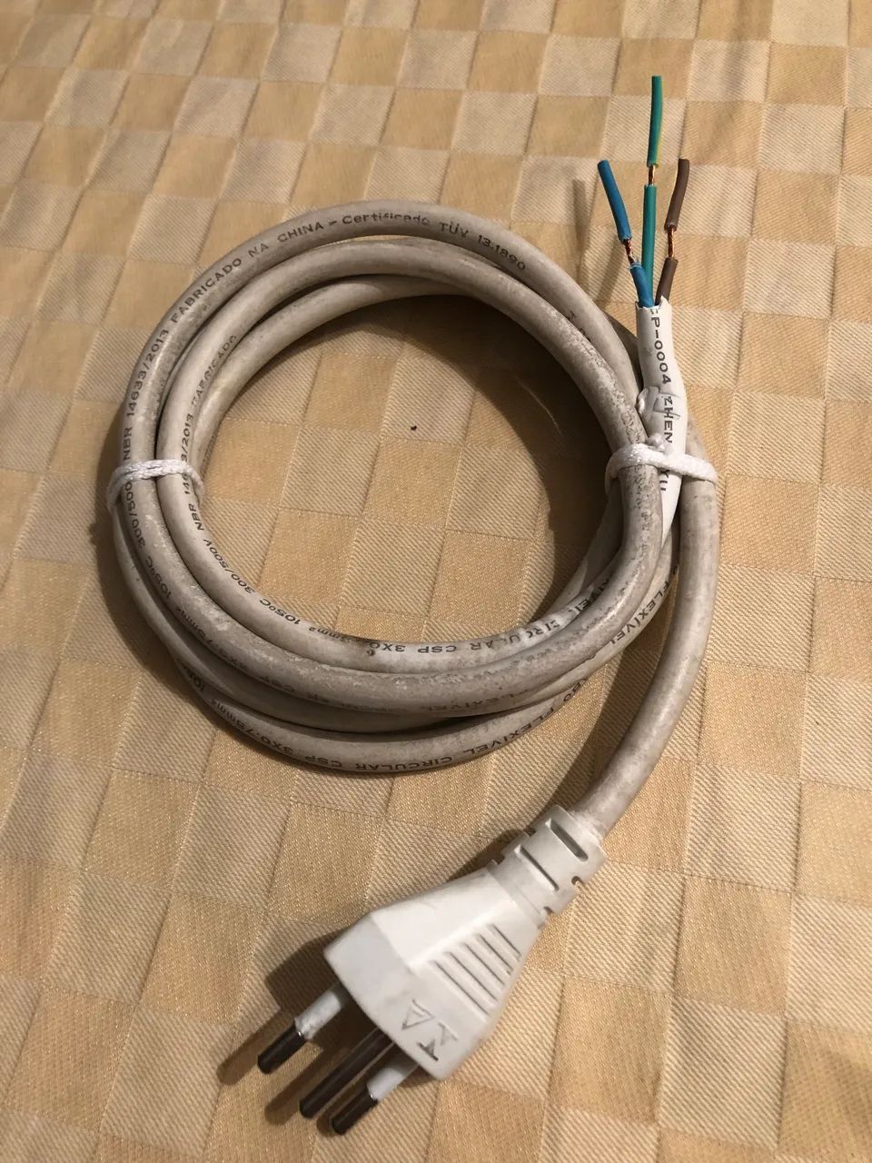 Cabo Elétrico Ferro 3 Vias Black Decker cod. VFA ECO FX 3800 Original/ Excelente