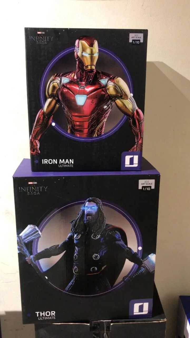 【特価】 Iron Saga Infinity - 1/10 Scale Art Estatuetas - Thor e Man ギター