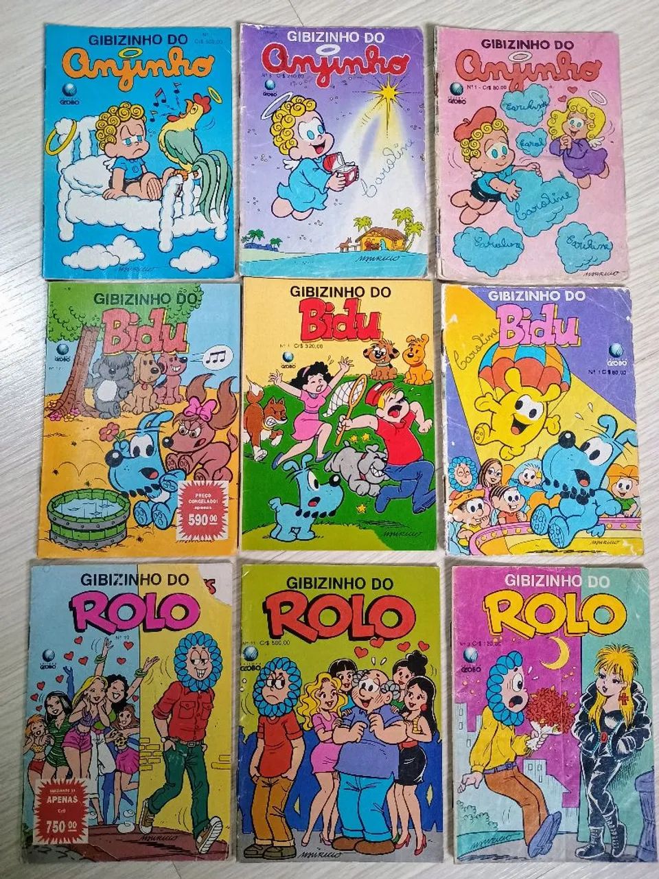Lote com 26 Gibizinhos dos personagens da Turma da Mônica, - venda