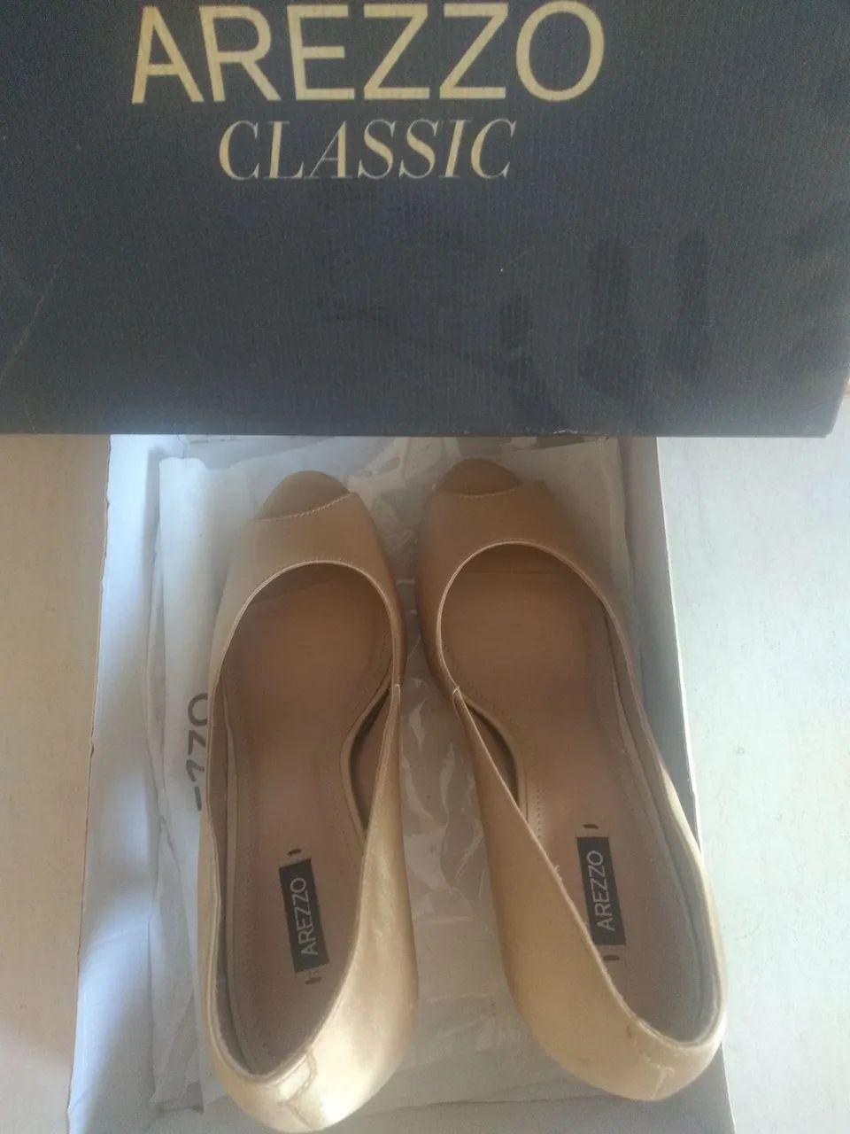 Sapato Scarpin Arezzo Classic Bege N 37 - Foto 5