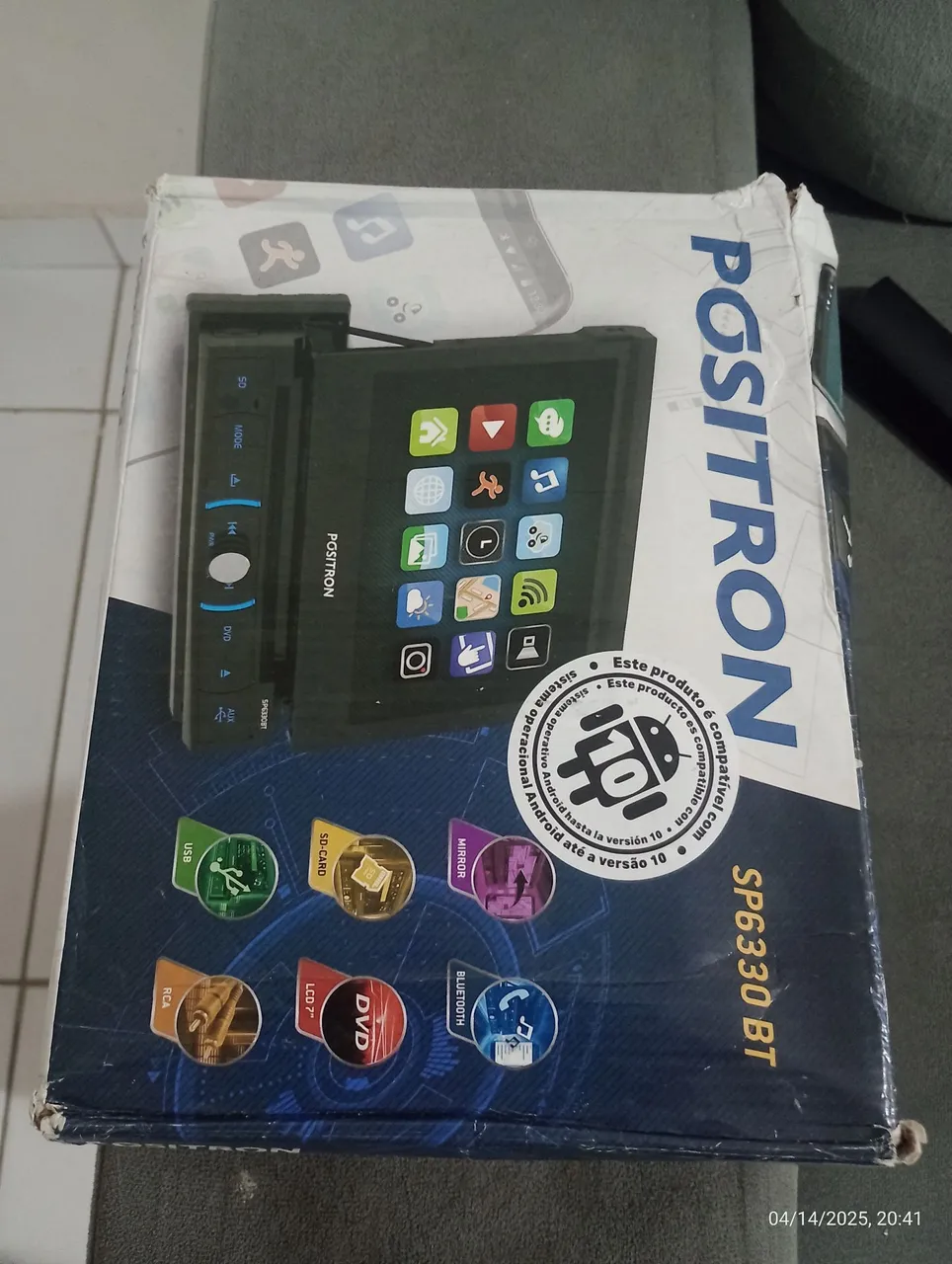 Central Multimídia Positron SP6330 BT - Android 10