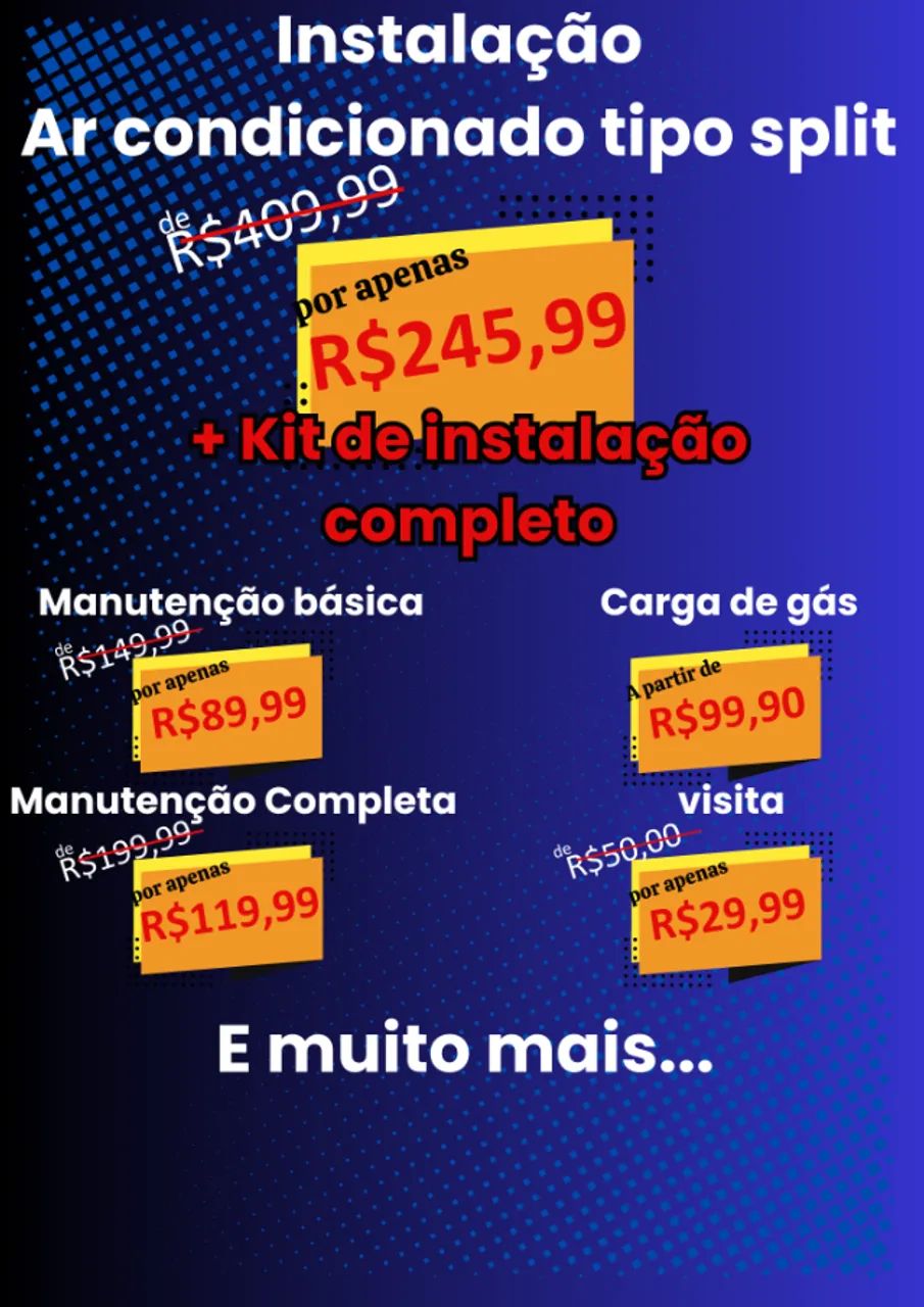 Corre e aproveita a promoção!!! Instalação de ar condicionado split com o melhor preço - Foto 2