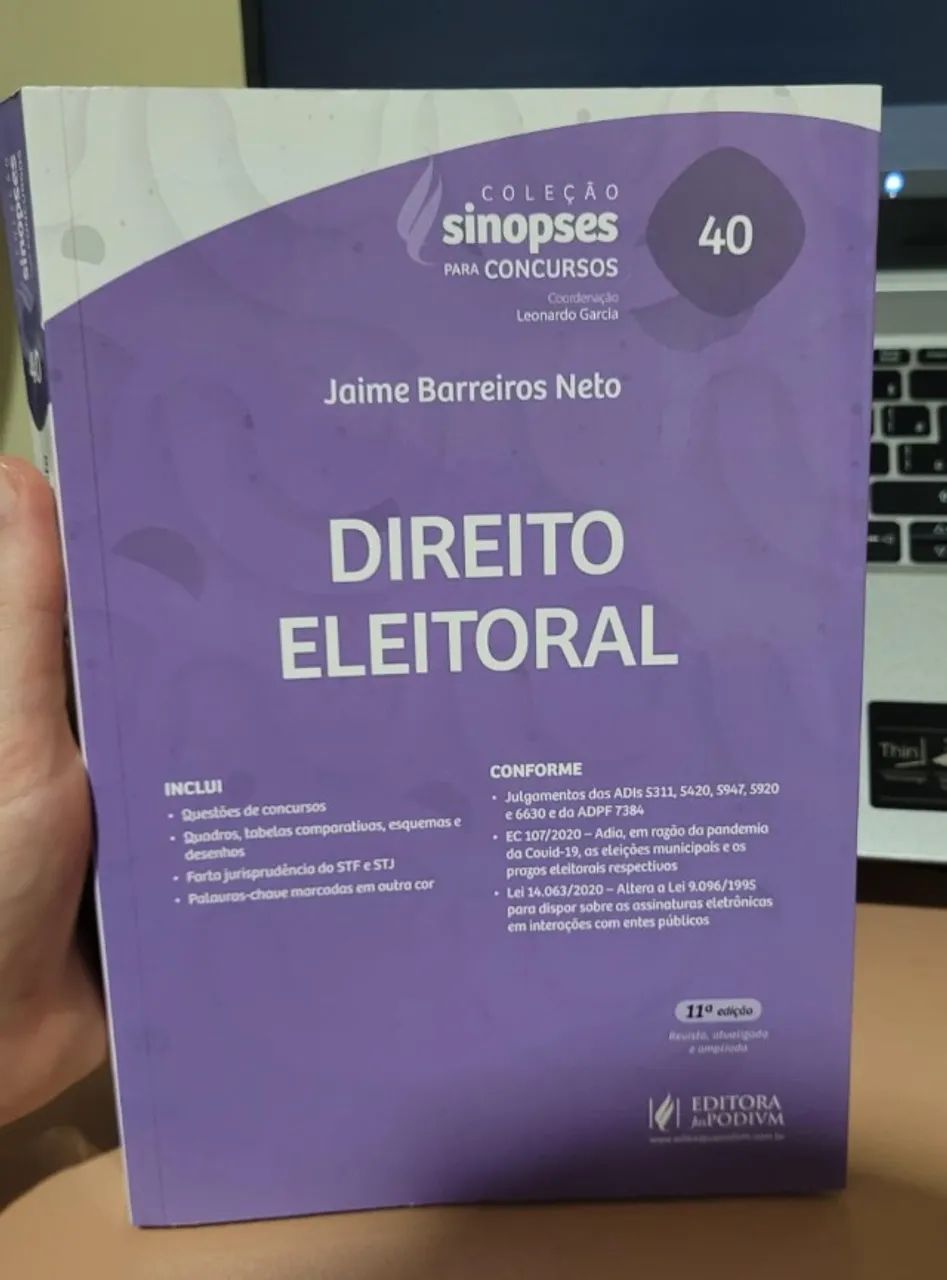 Livro: Direito Eleitoral - Jaime Barreiros Neto (Coleção sinopses para concursos)