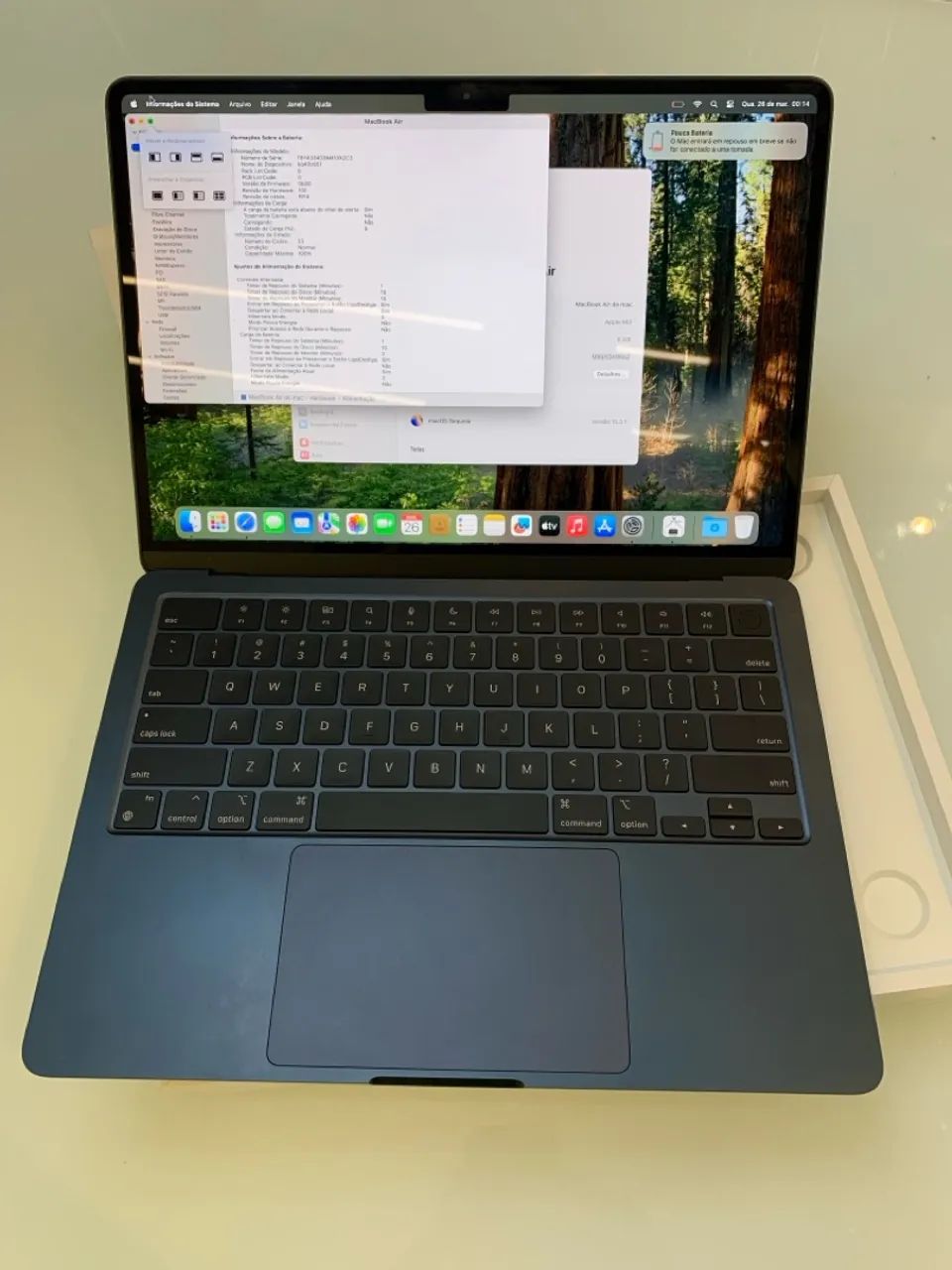 MacBook Air m3 8/256 na garantia Apple