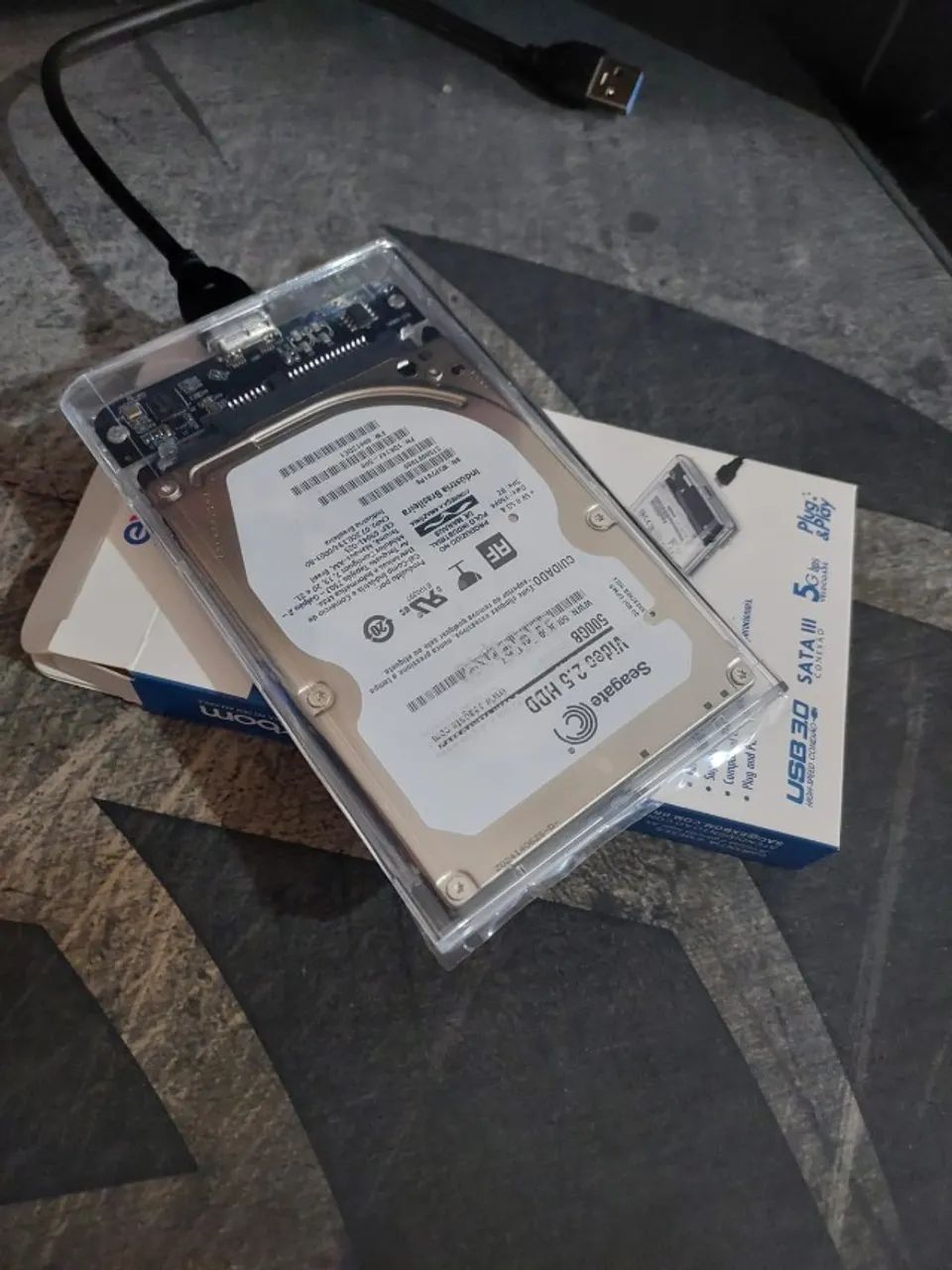 HD Externo Seagate 500GB NOVO USB 3.0 - Pronto pra uso!