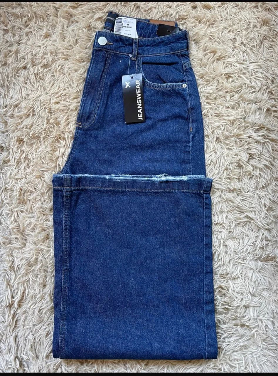 Calça Jeans Feminina Cintura Alta - Azul - Foto 4
