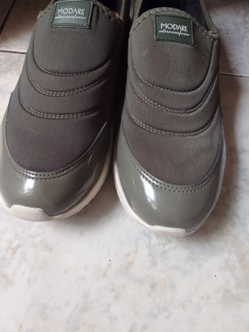 Tênis slip on verde - Foto 4