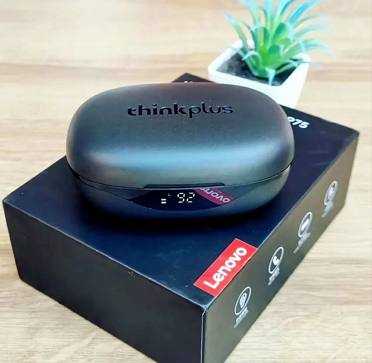 (Lacrado) Fone de ouvido bluetooth LENOVO LP75 Esportivo Original - Foto 2