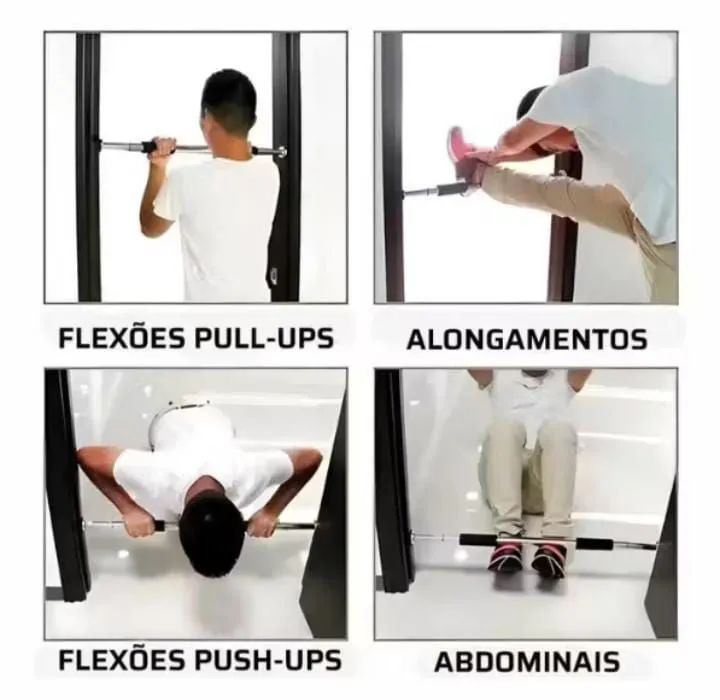 Barra de pressão em portas para exercícios SEMI NOVA - Foto 2