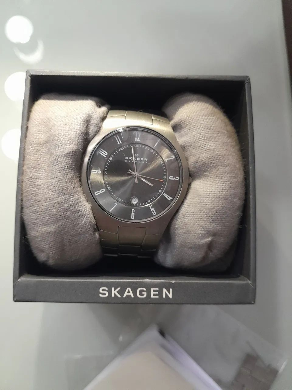 Relógio Skagen Titanium 801XLTXM- Masc - Semi Novo 
