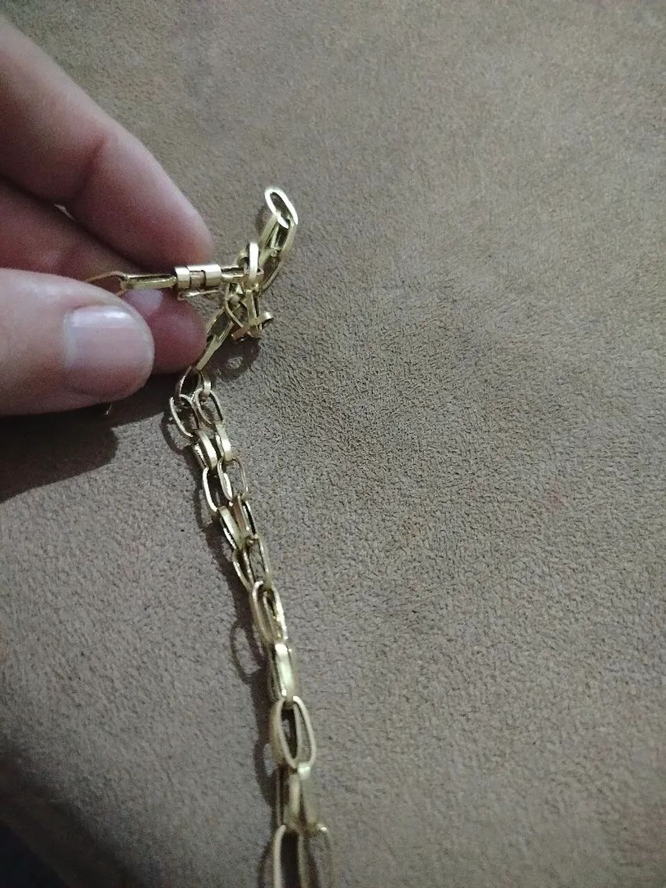 Corrente de Ouro oco 18k - 70cm  - Foto 2