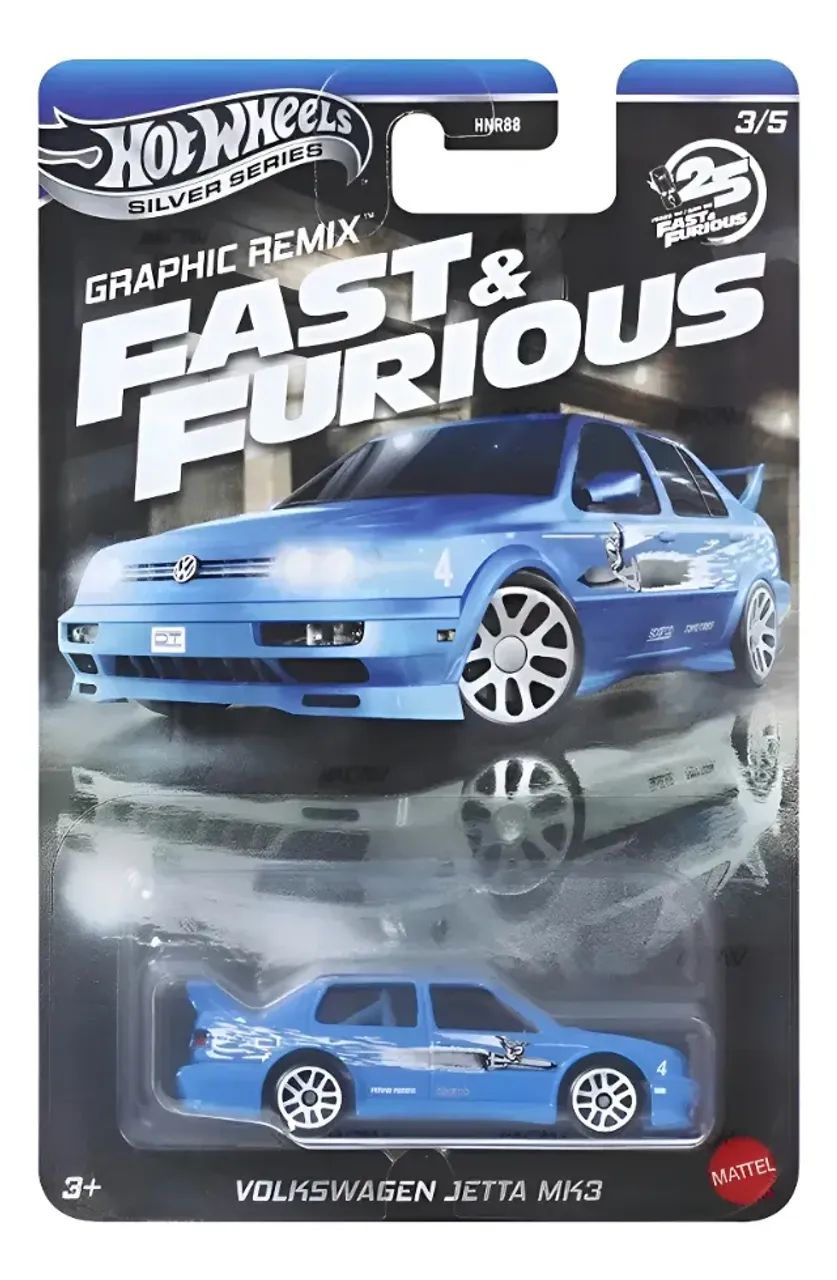 Hot Wheels Silver Series Volkswagen Jetta Fast And Furious Azul