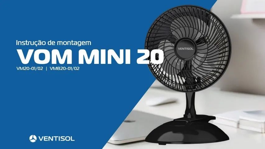 Ventilador de Mesa Mini 20 cm 127V - Ventisol - Foto 2