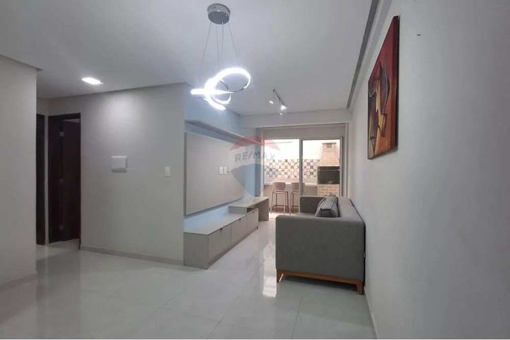 Apartamento mobiliado para locação, 02 dormitórios, 01 suíte, área privativa com churrasqu - Foto 2