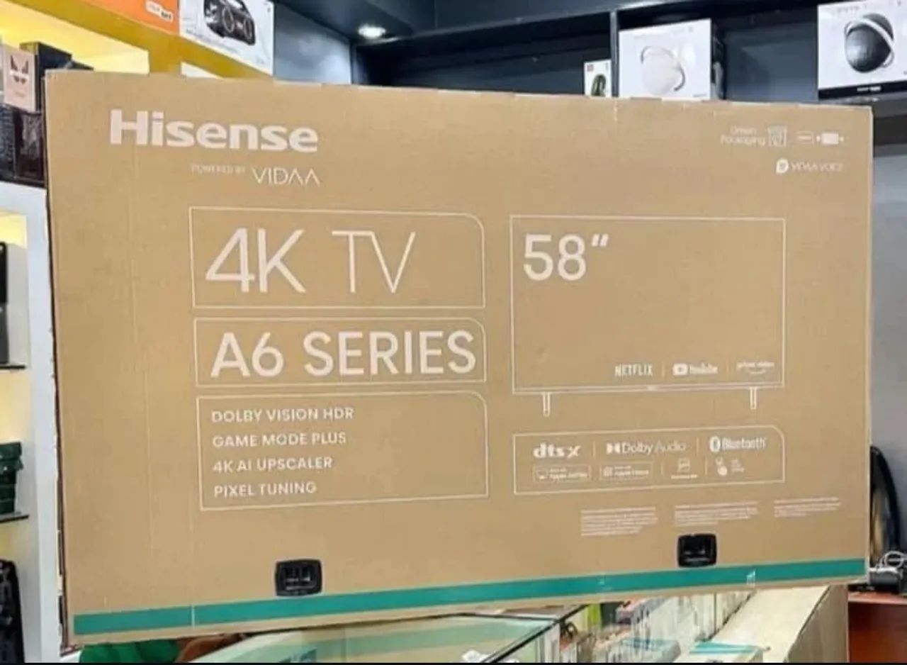 Tv Hisense 58 UHD 4K DLED A6 series Nova  - Foto 3