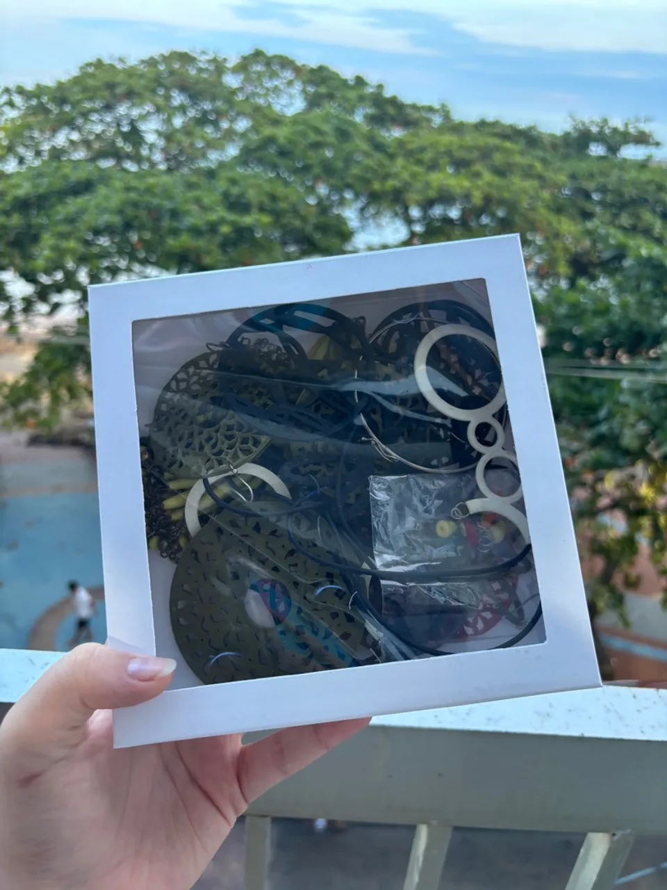 Caixa de acessórios para praia surpresa