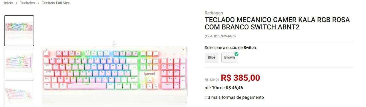 KALA V2 RGB Mechanical Keyboard (Crystal AKKO Linear Switch)64252696824321123