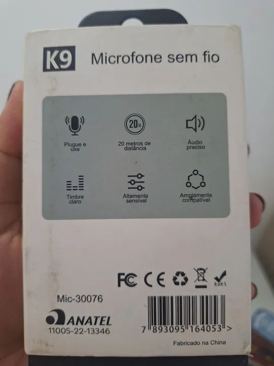 Vendo microfone Lapela