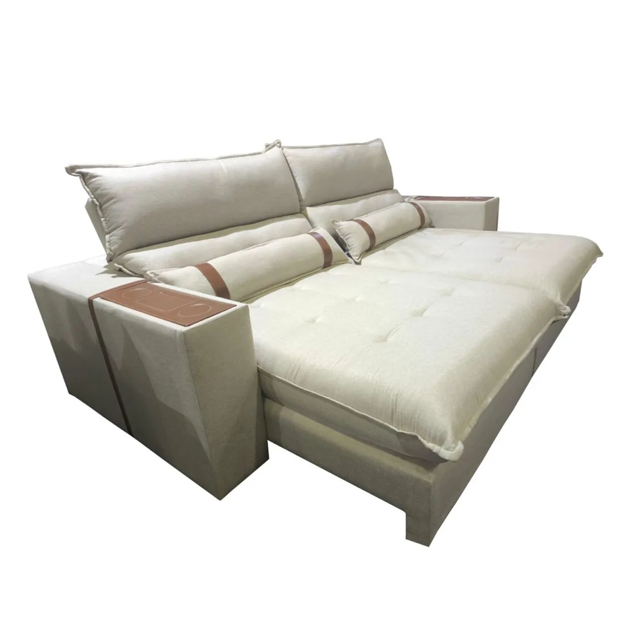 Sofá Retrátil e Reclinável Ravello 2,50 m Linho- Produto Novo  - Foto 2