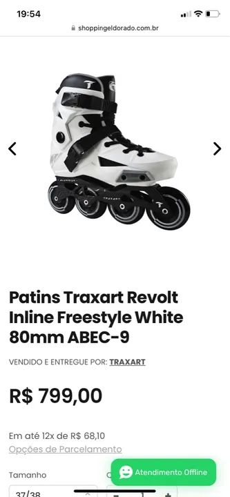 PATINS TRAXART 37-39 NOVÍSSIMO  - Foto 6