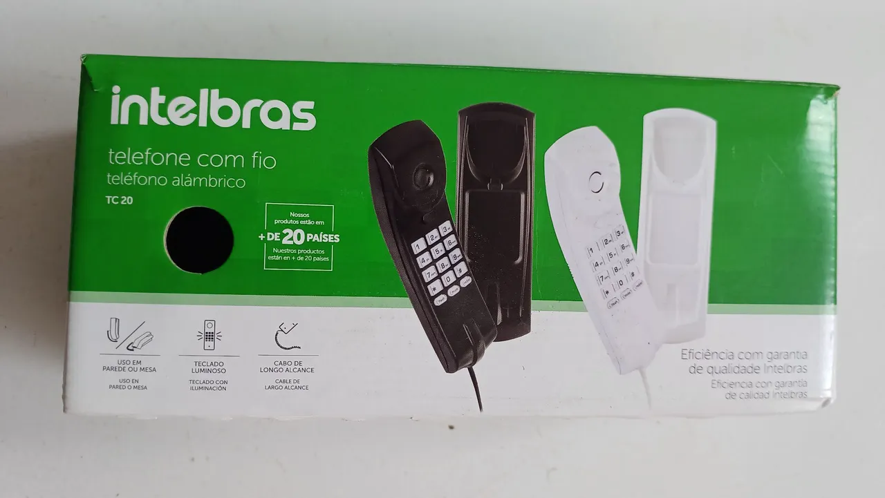 20 unidades Telefone com Fio Intelbras TC 20