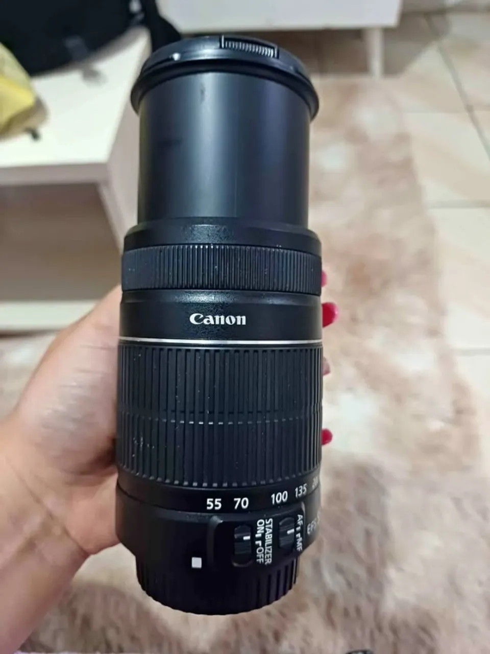 Lente original Canon modelo EFS 55x250 mm nova
