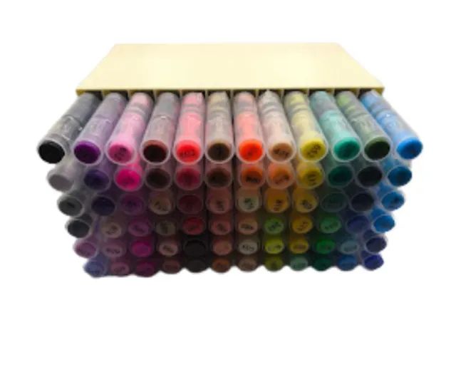 Organizador para Canetas Acrílicas - Suporte 3D Premium para 72 Unidades