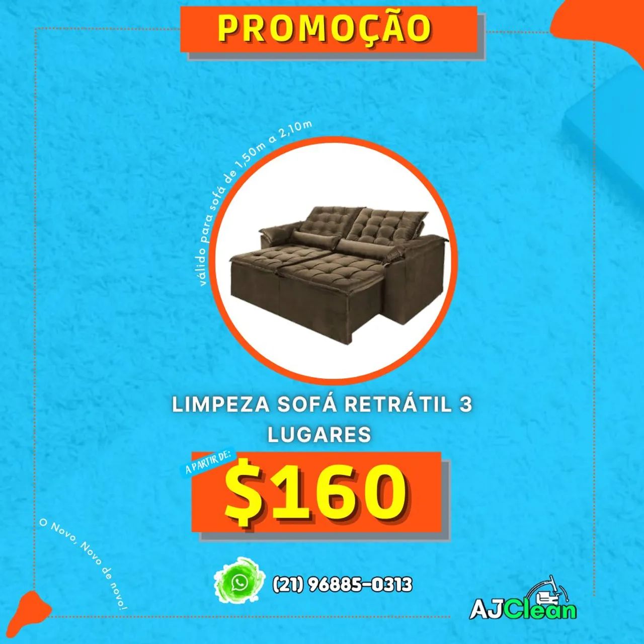 Limpeza e Higienização de sofá, Colchão 