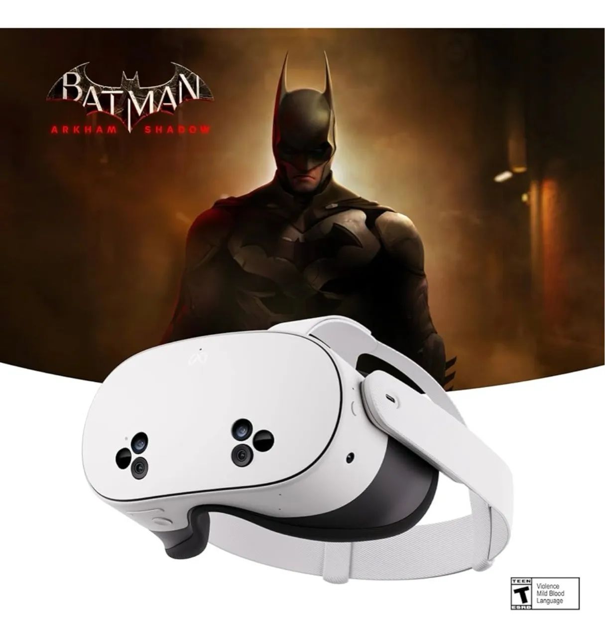Óculos de Realidade Virtual Meta Quest 3S 128GB  Batman: Arkham Shadow  - Foto 3