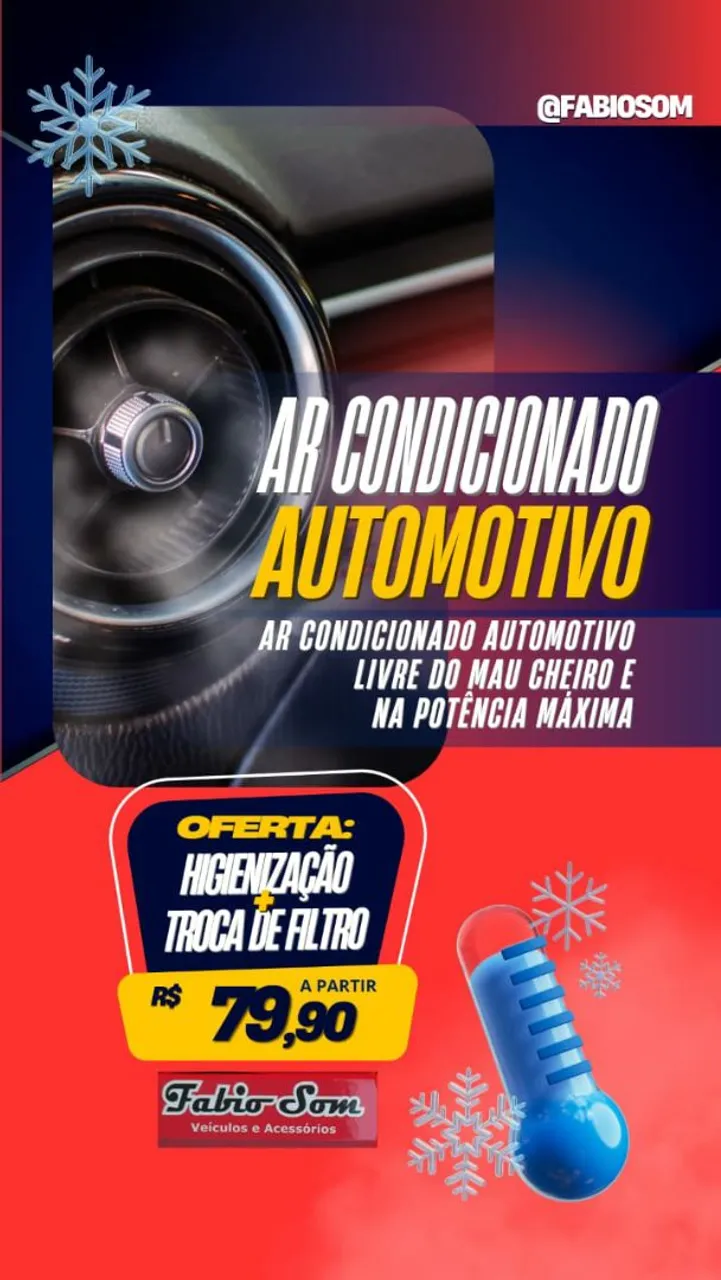 Higienização e troca de filtro de ar condicionado automotivo