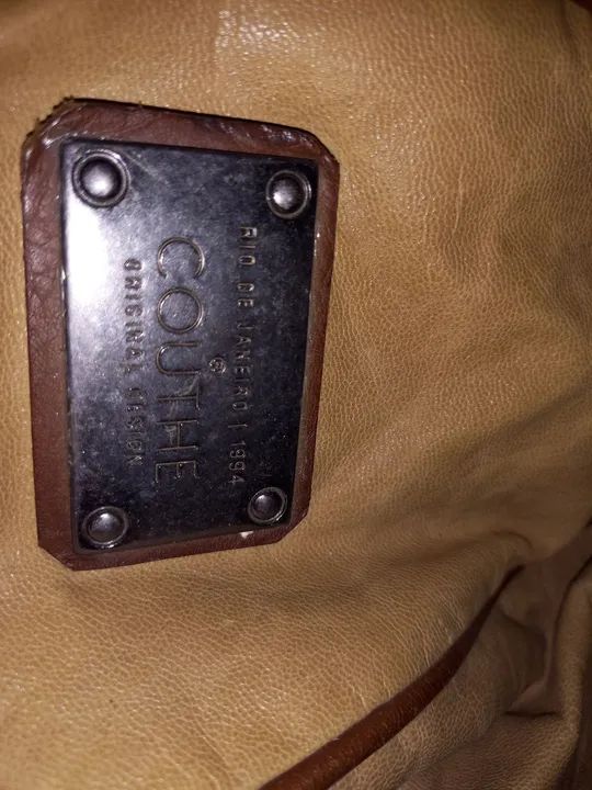 Bolsa de Ombro em Couro Bege - Foto 4