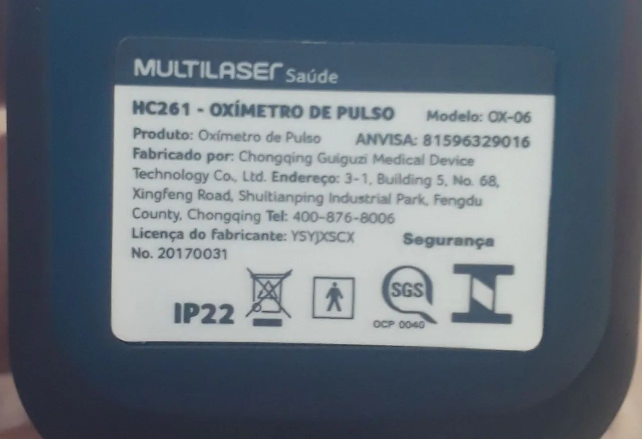 Oximetro de pulso para dedo Multilaser Original. - Foto 5
