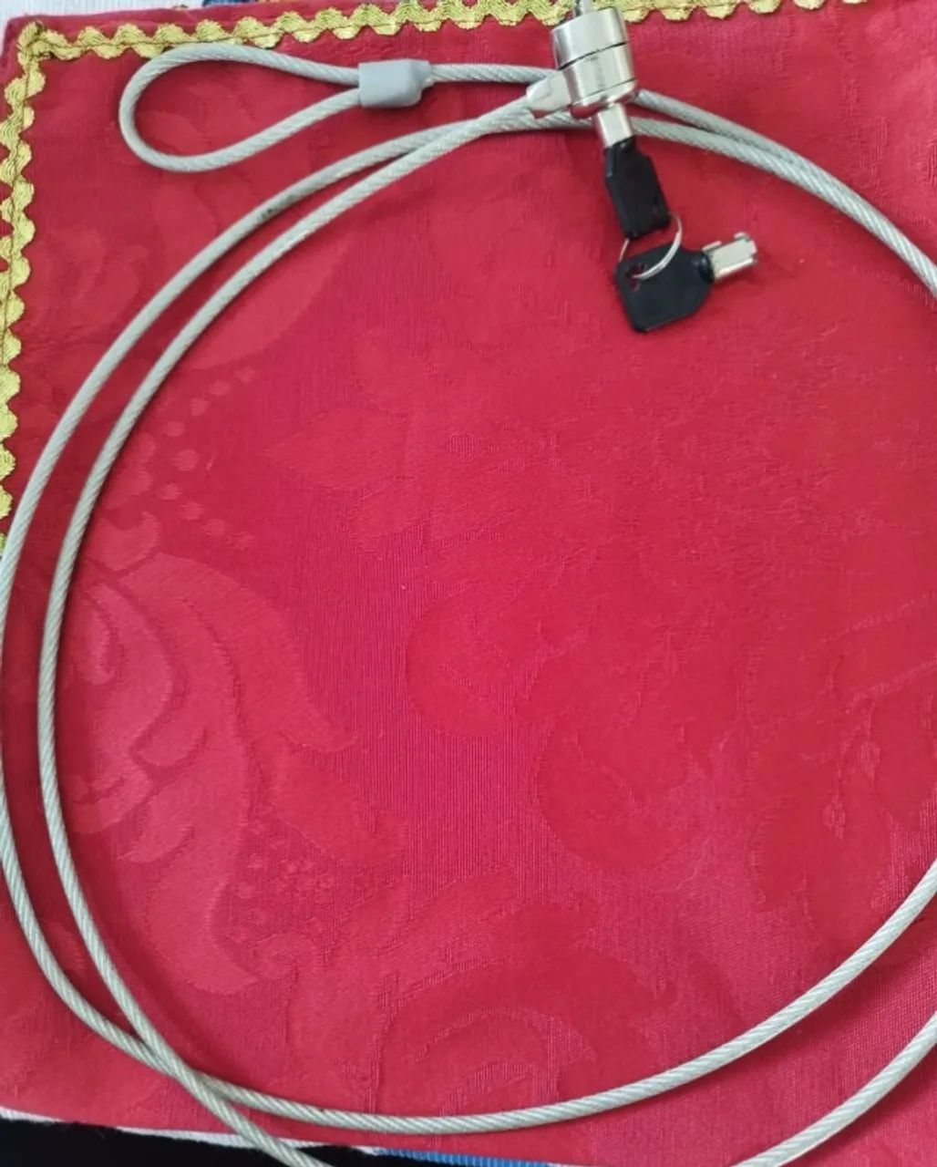 Cabo De Segurança Para Notebook Com 2 Chaves - Foto 2