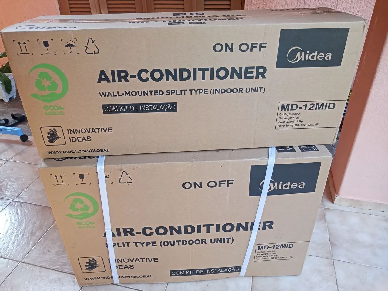 Ar Condicionado Split Midea 12.000 BTUs ON/OF qente e frio