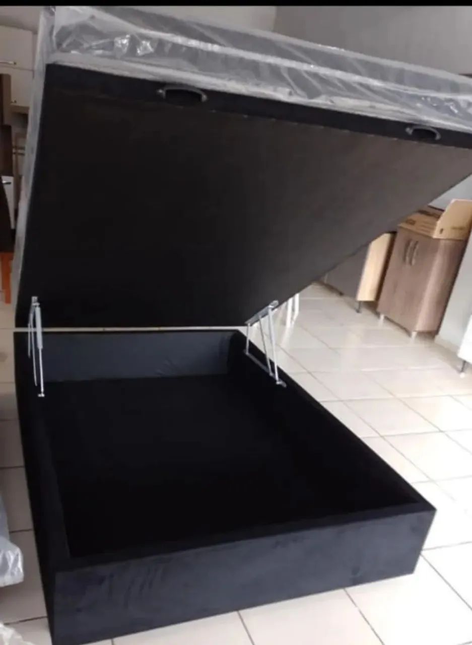 Base Baú Casal e colchão D33