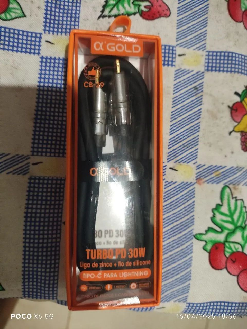 Cabo Turbo PD 30W Tipo C para Lightning - A'Gold - Foto 3