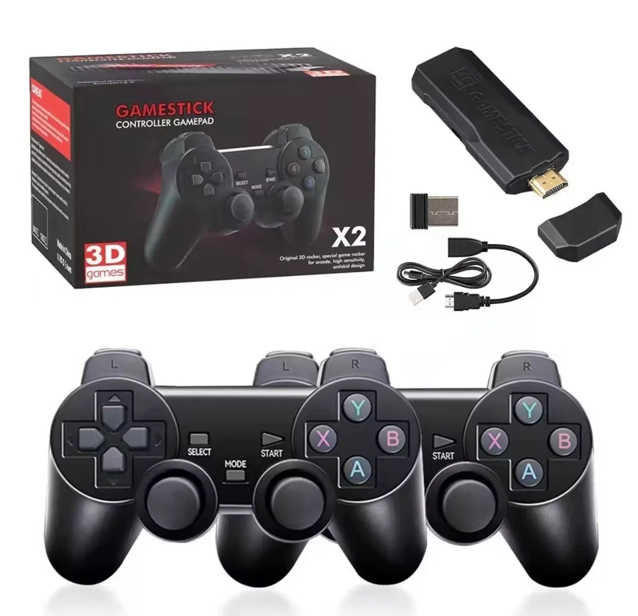 Game Stick Controller Gamepad X2 - 3D Games