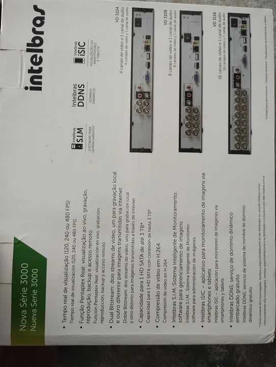 Gravador Digital de Vídeo Intelbras 3000 Série - Novo - Foto 2