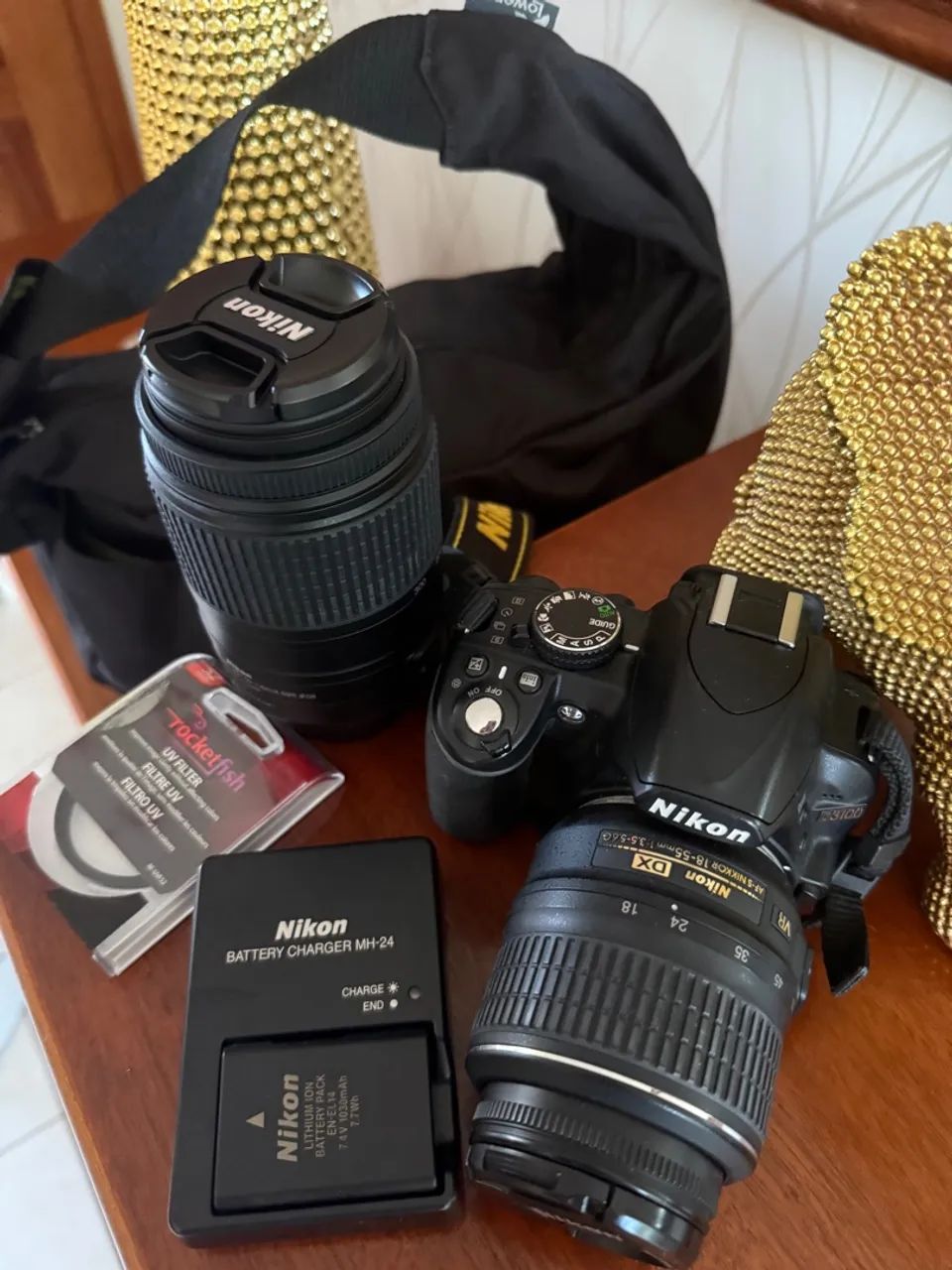 Câmera Nikon D3100 com Lentes - Foto 5