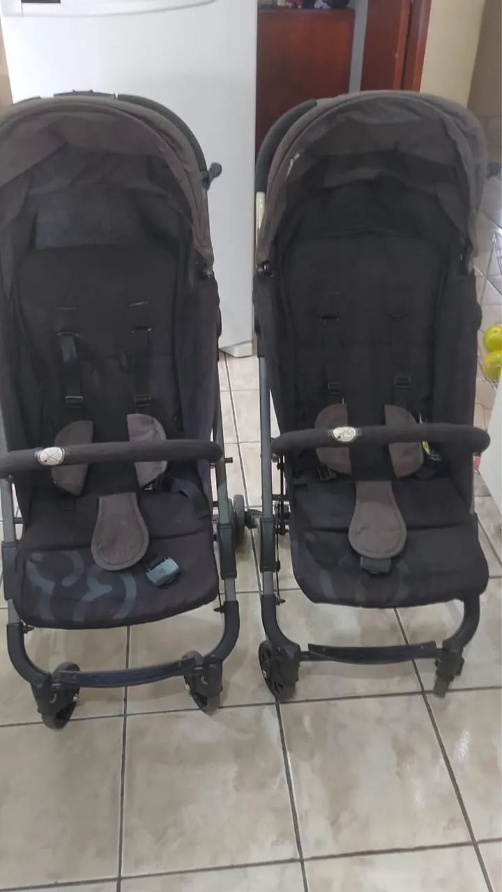 Vende-se Carrinho bebê Duolee Duo Preto com Bebê Conforto - Foto 3