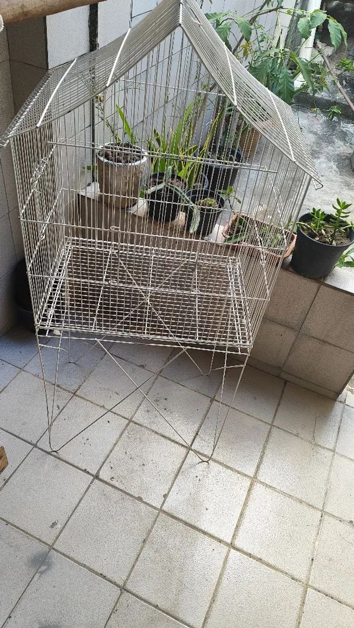Gaiola para passarinho (calopsita, periquitos, agapórnis,etc) em ótimo estado  - Foto 5