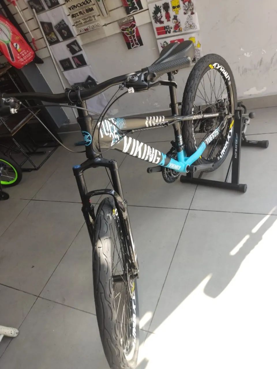 bike viking aro 26 freio a disco e suspensão - Foto 2